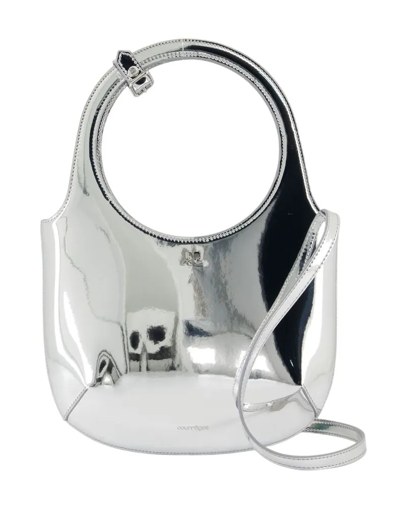 Courrèges Holy Mirror -Geldbeutel Courreves Synthetisches Silber Silber