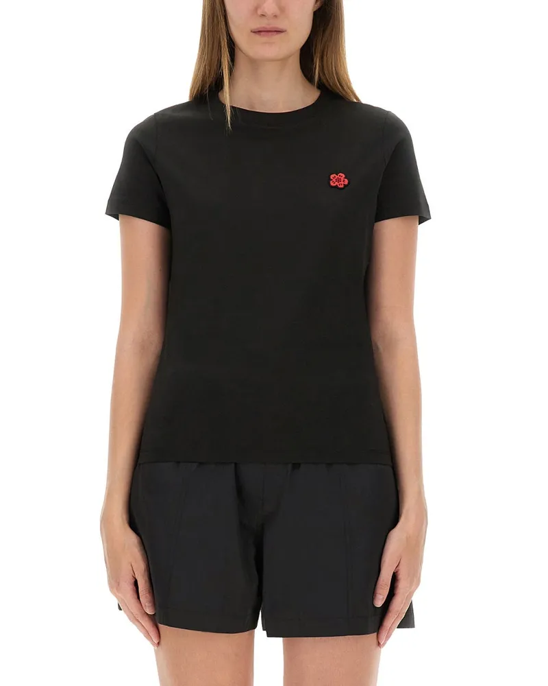 Kenzo Boke Flower" Baumwoll -T -Shirt Black