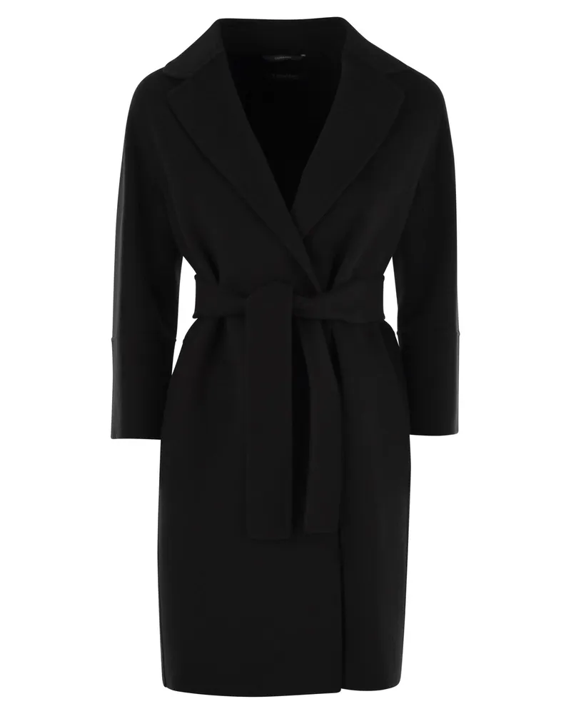 Max Mara Arona Virgin Wollmantel Black