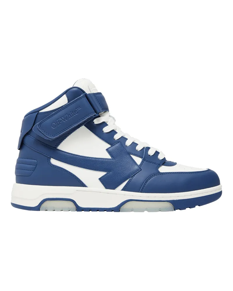 OFF-WHITE Off White Out Of Out Out Out Out Out Mid Top Sneakers Blue