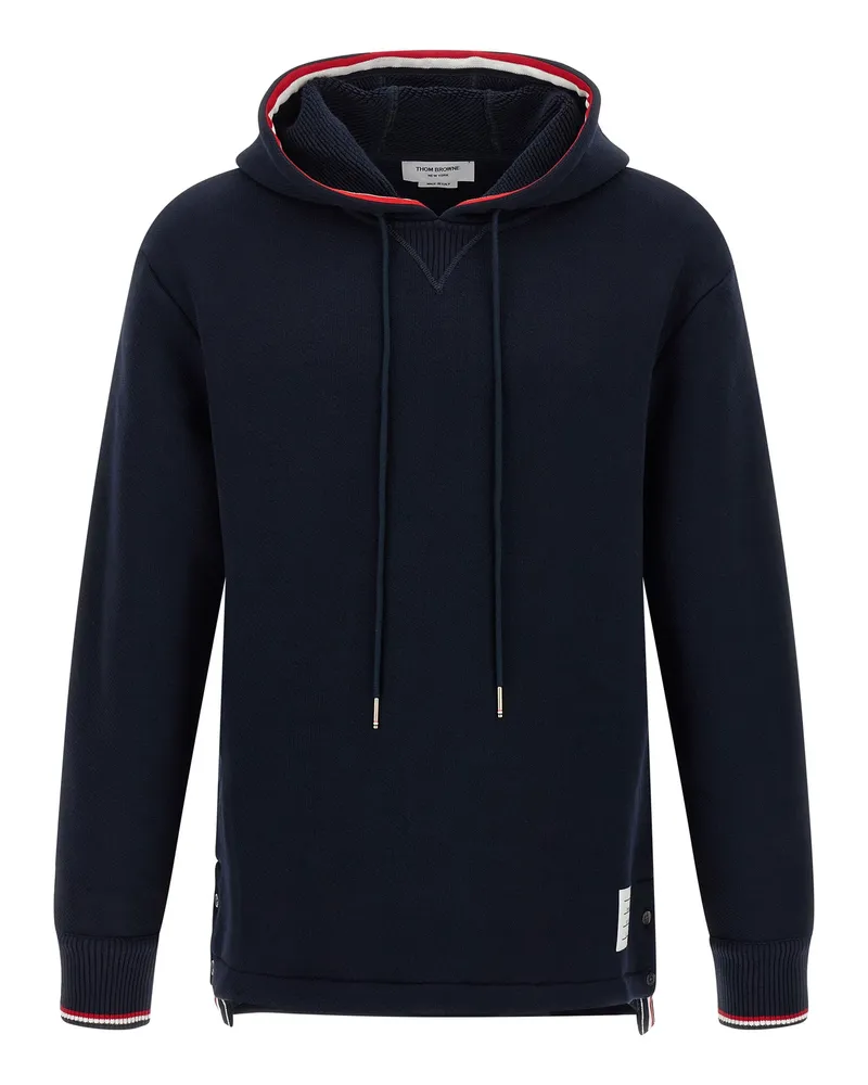 Thom Browne RWB Tape Hoodie Blue
