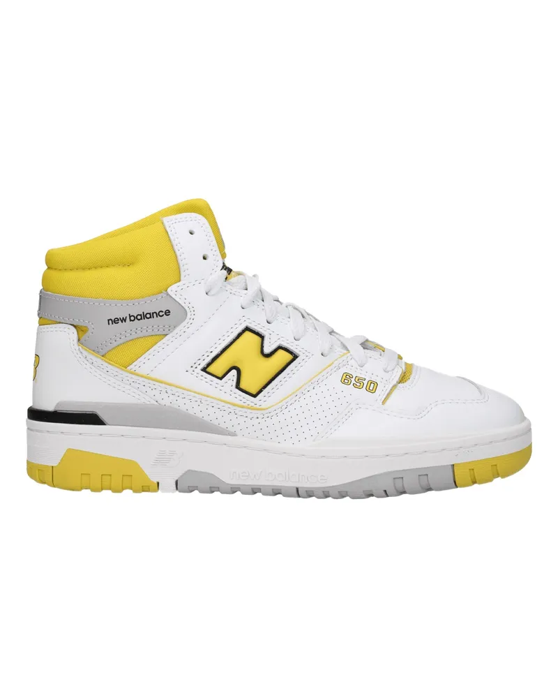 New Balance Sneakers 650 Herrens Leder Weiß/Gelb -