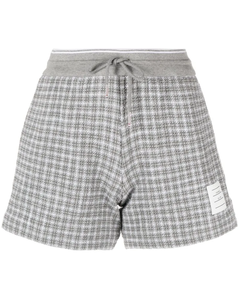Thom Browne Tweed -Baumwollshorts Grey