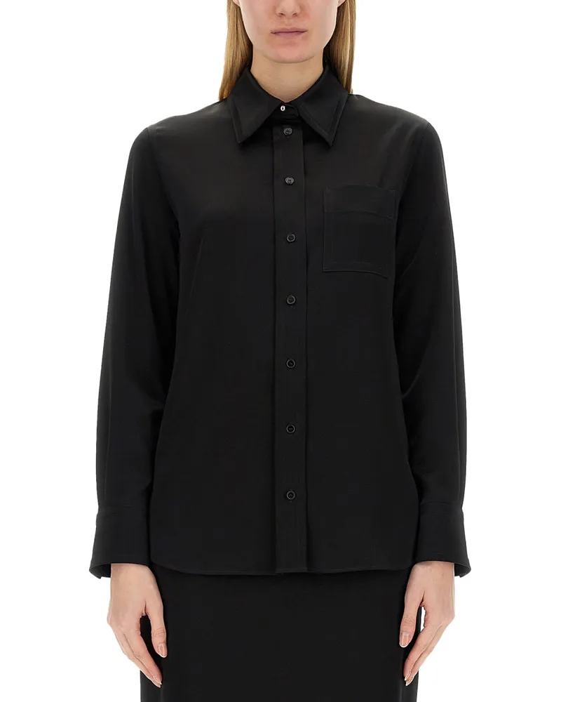 Lanvin Crepe de Chine Hemd Black