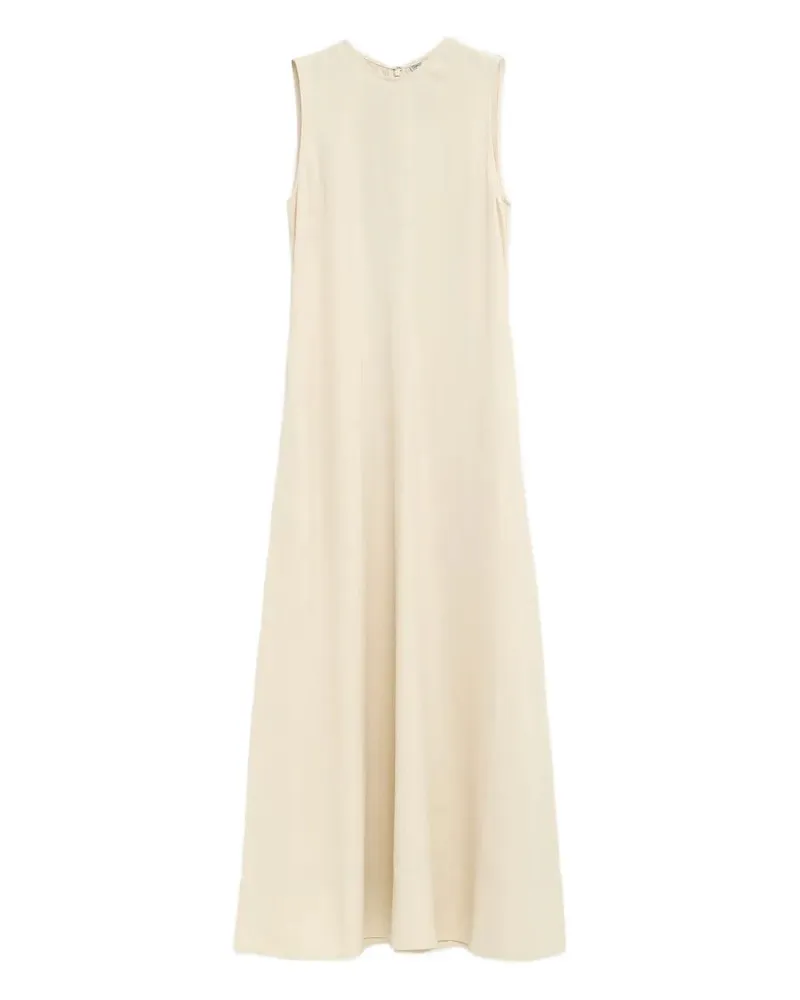 Totême ärmelloses langes Kleid Ecru