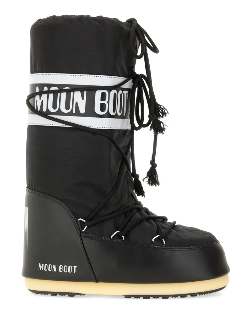 Moon Boot Symbol" -Stiefel Black