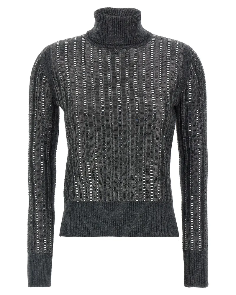 Ermanno Scervino Crystal Pullover Gray