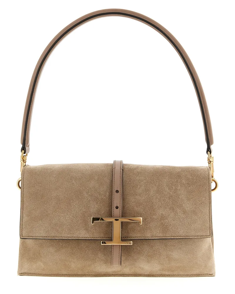TOD'S Mini-Umhängetasche „Tse Tracollina Beige