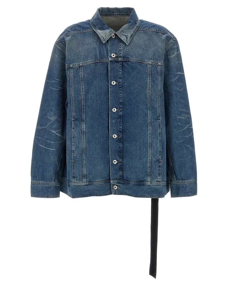 DRKSHDW by Rick Owens Jumbo Worker' Jacke Blue