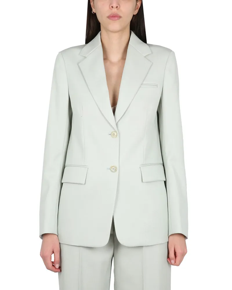 Lanvin Single Breasted Blazer Green