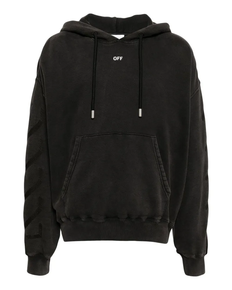OFF-WHITE Off White St. Matthew über Wattestäbe Hoodie Sweatshirt Black