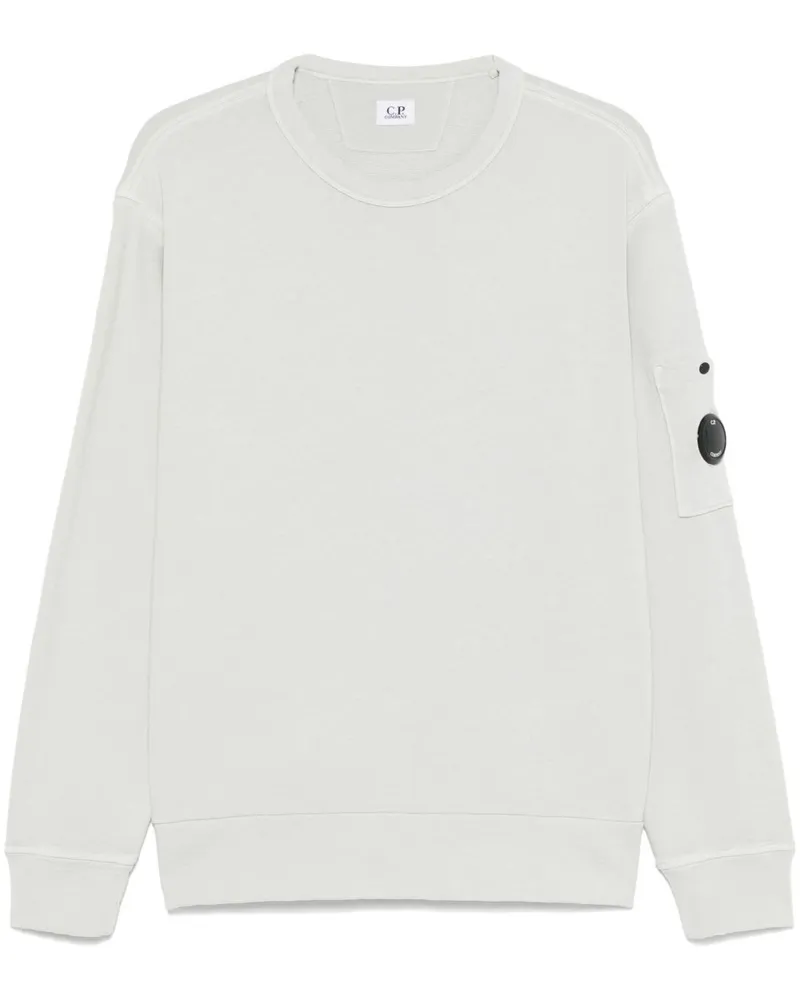 C.P. Company Logo Cotton Crewneck Sweatshirt Clear