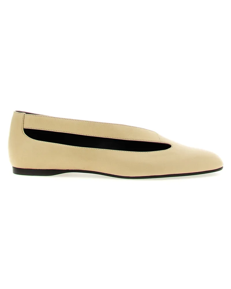 KHAITE Diana' Ballet Flats Beige
