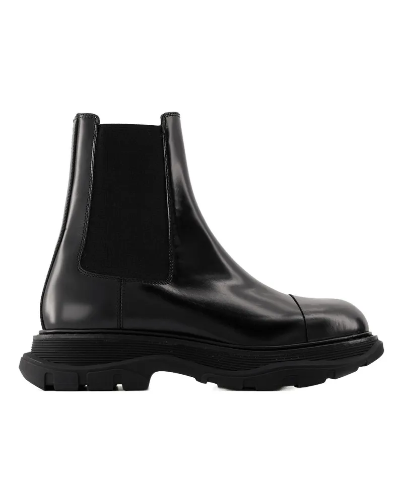 Alexander McQueen Tread Slick -Knöchelstiefel  Calfskin Black Black