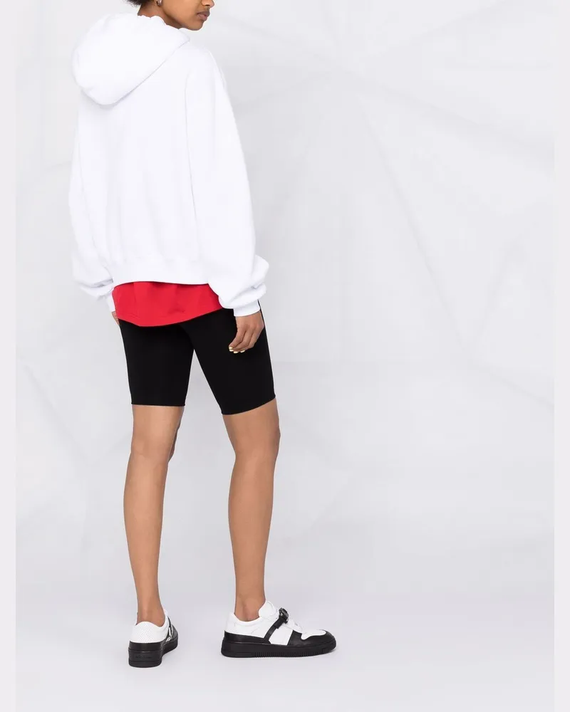 Alexander Wang Essential Terry Hoodie mit Puff Paint Logo 