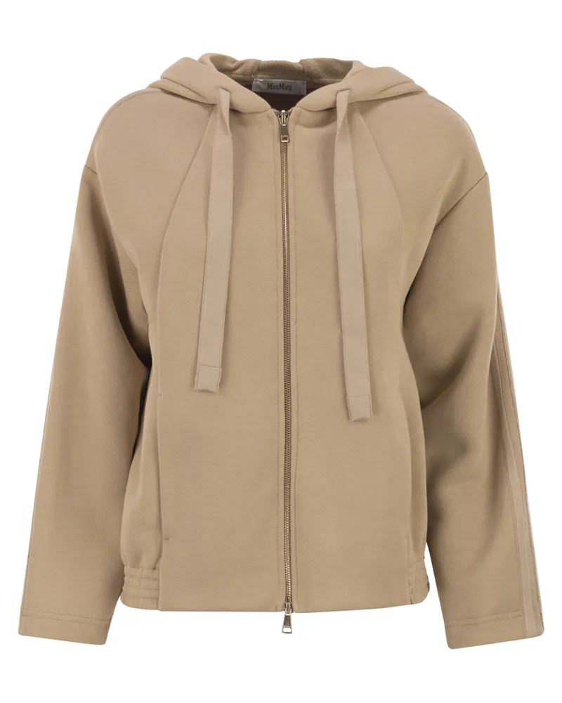 Max Mara Omelia Baumwoll-Kapuzenpullover Beige