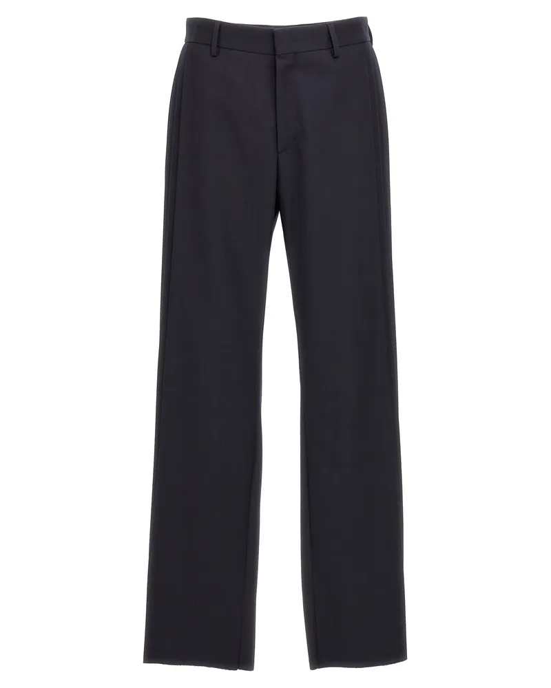 Fendi Crêpe Hosen Blau