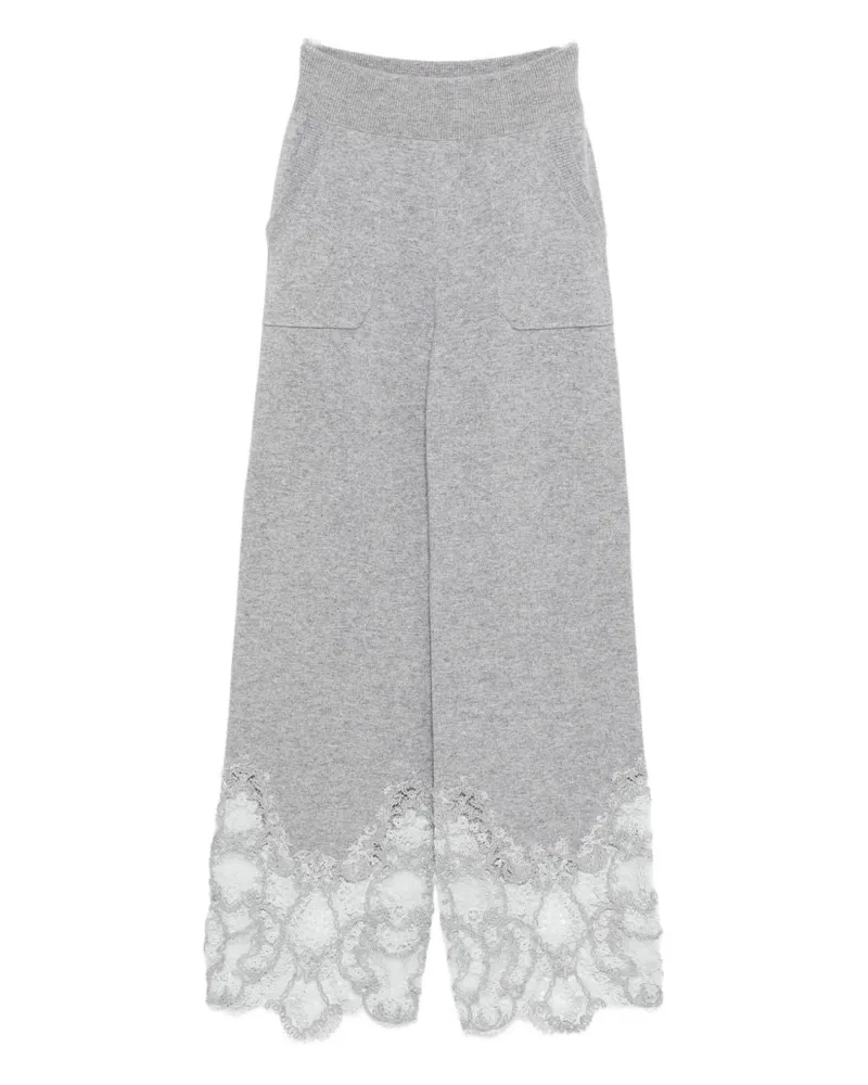 Ermanno Scervino Spitzenkaschmirhose Grey