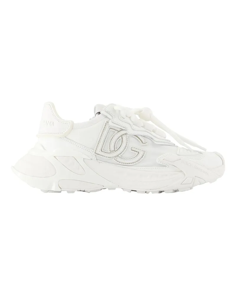 Dolce & Gabbana Schnelle Turnschuhe  Rayon White White