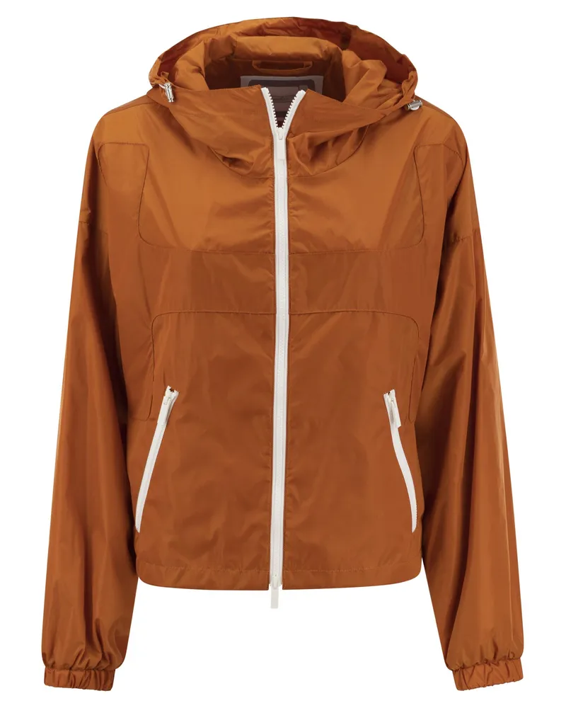 Hogan kurzer Kapuzen -Windbreaker Orange