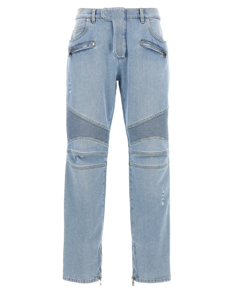 Balmain Biker' Jeans Light
