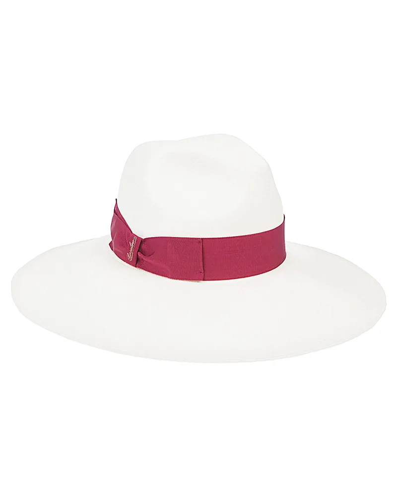 Borsalino Sophie Panama Hut Red
