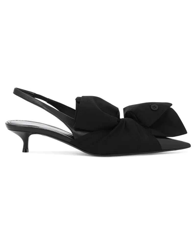 Balenciaga Chemise" Slingback Black