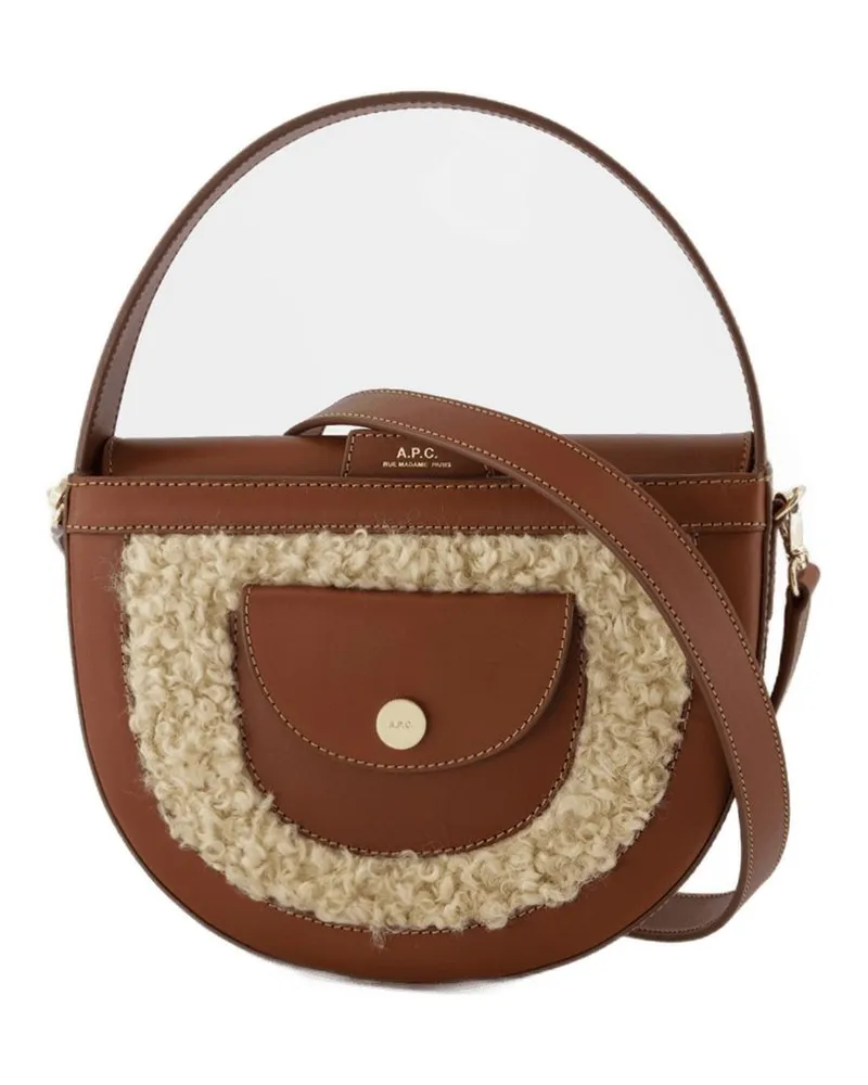 A.P.C. Tasche Small Crossbody  Synthetische Haselnuss Braun