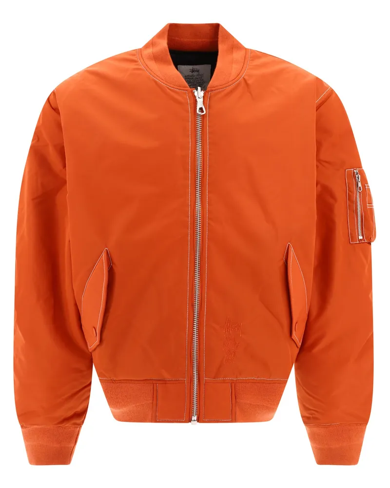 Stüssy gebaut" reversible Bomberjacke Orange