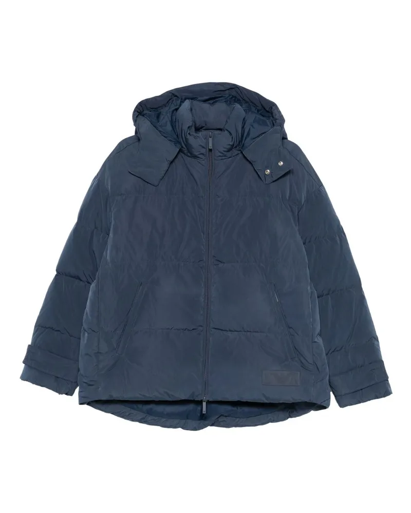 Emporio Armani Nylon Down Jacke Blue