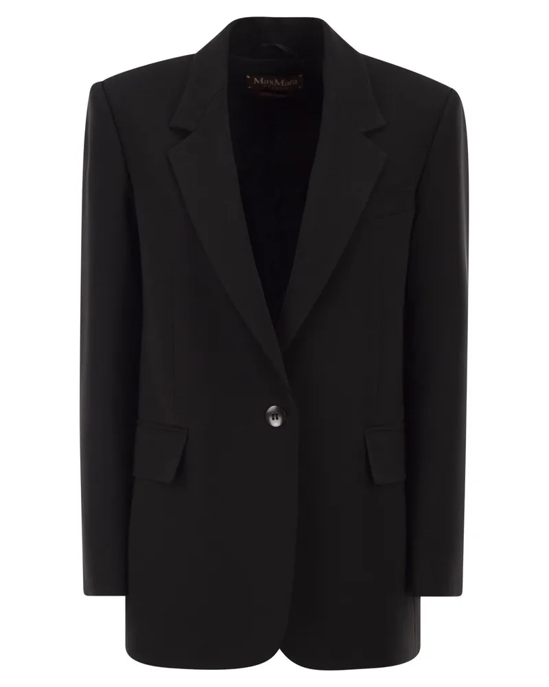 Max Mara Mstbosco Einreihiger Cady-Blazer Black