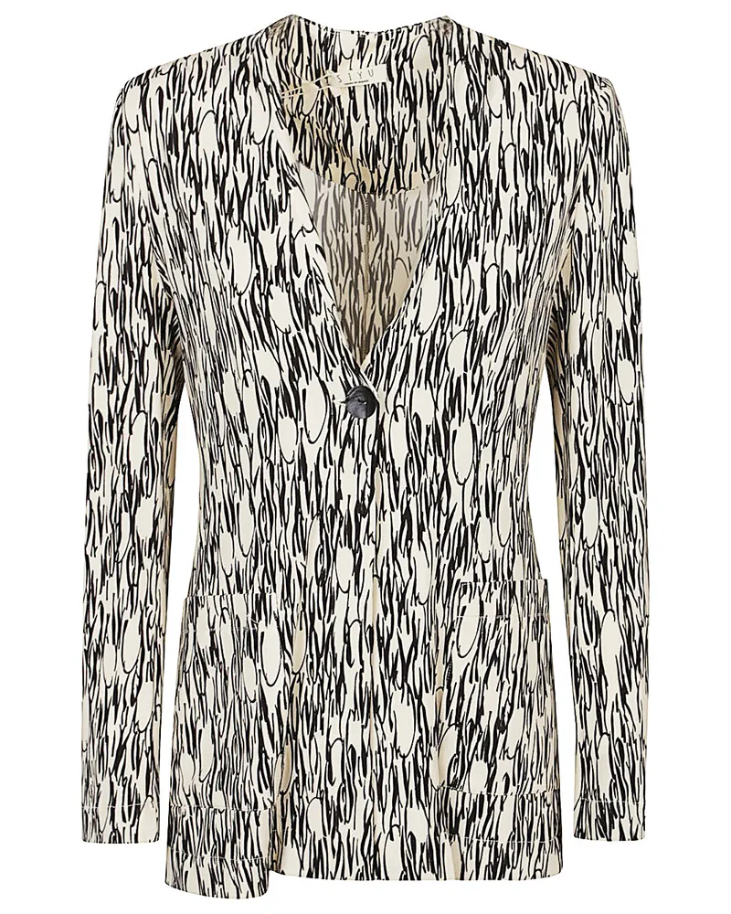 SIYU bedruckte Single Breasted Jacke Multicolour
