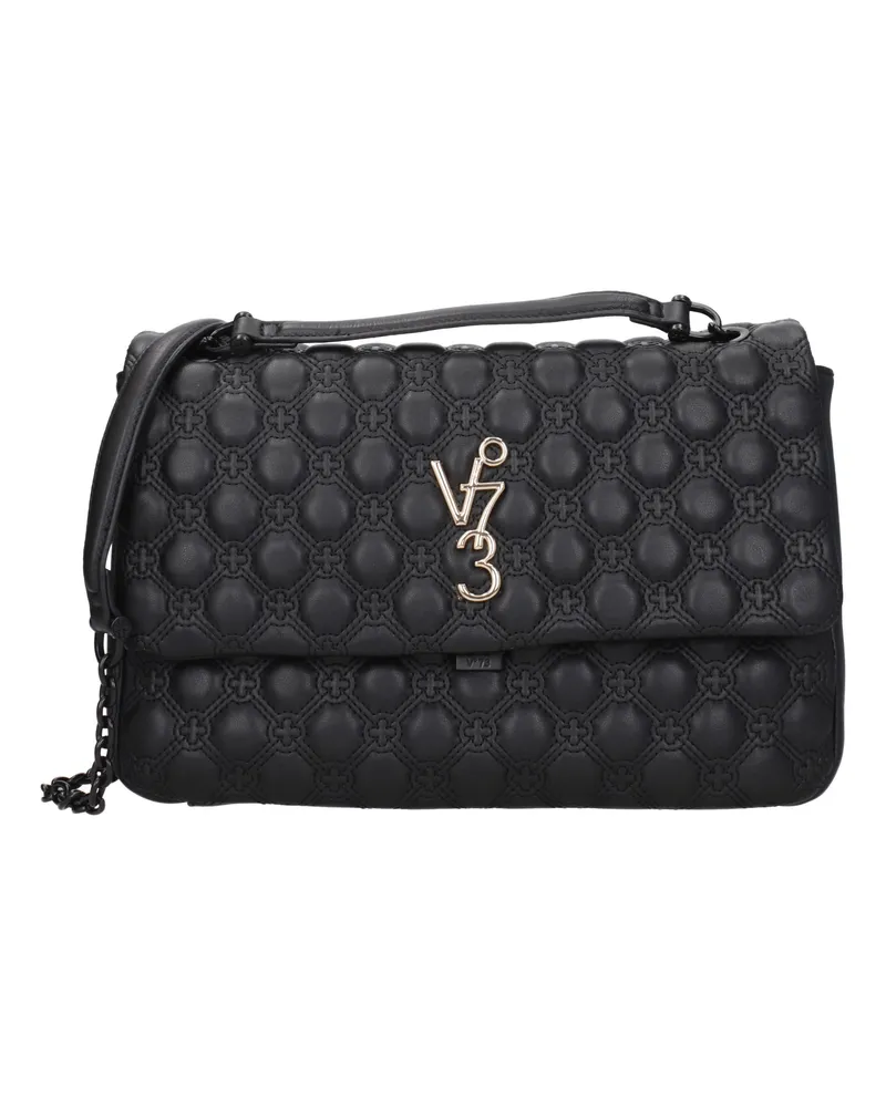 V°73 Marzia Damens Umhängetasche aus Öko-Leder in Schwarz -