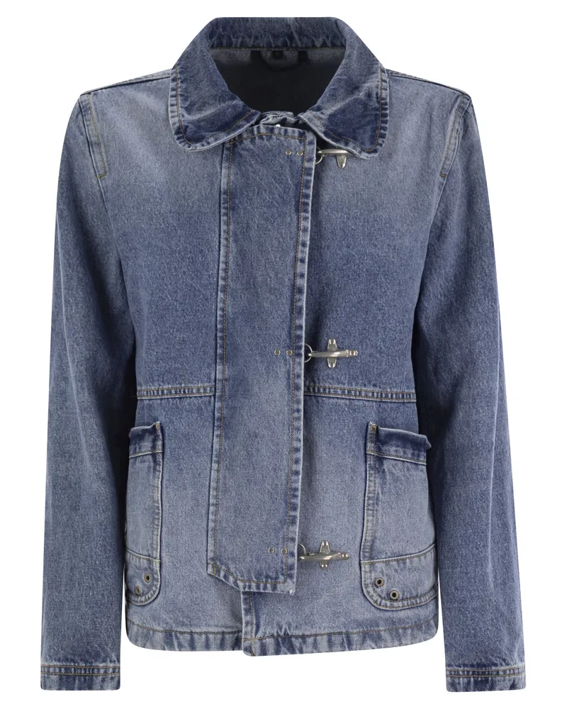 Fay 3 Ganci in Baumwoll -Denim Medium