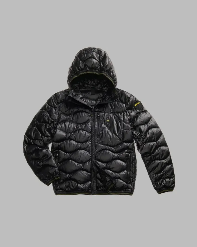 Blauer Blaue Welle Black