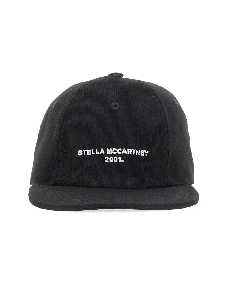 Stella McCartney Baseballhut mit Logo -Stickerei Black