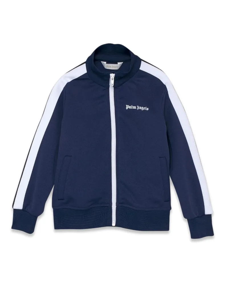 Palm Angels Giacca Sportiva Con Logo Blue