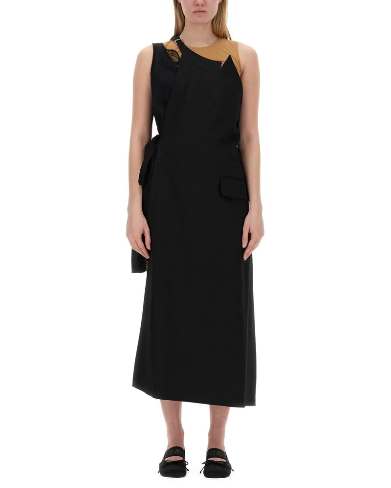 Maison Margiela Asymmetrische Oberseite Black