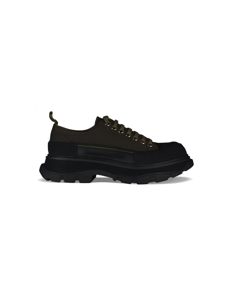 Alexander McQueen Alexander MC Queen Sneakers treten Slick auf Khaki