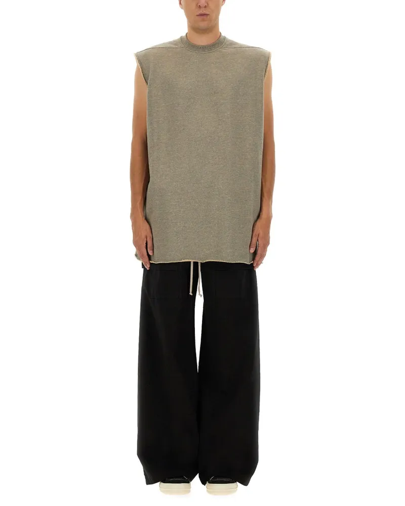 DRKSHDW by Rick Owens Tarp T" Plüsch T -Shirt Grey