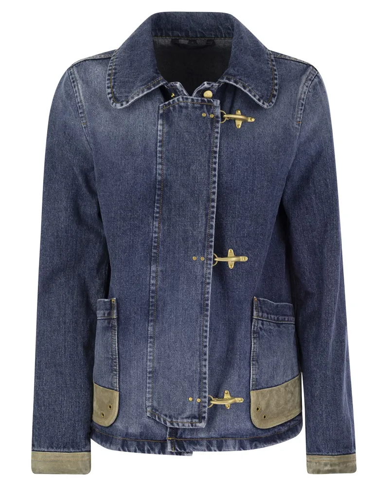 Fay 3 Hook Denim Jacke Medium