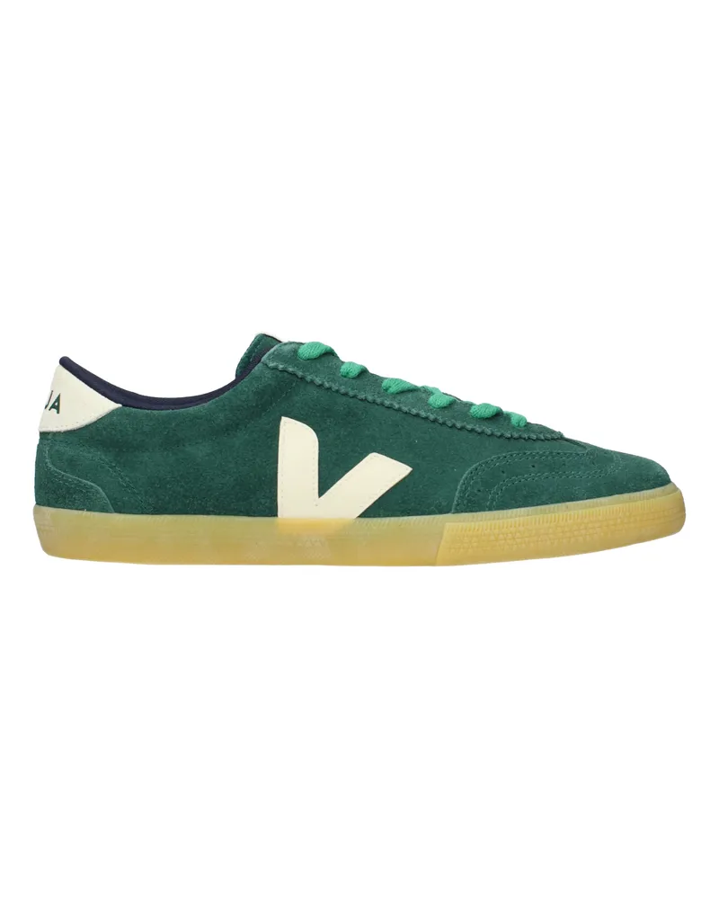 VEJA Sneakers Herren Wildleder Grün/Hellbeige -