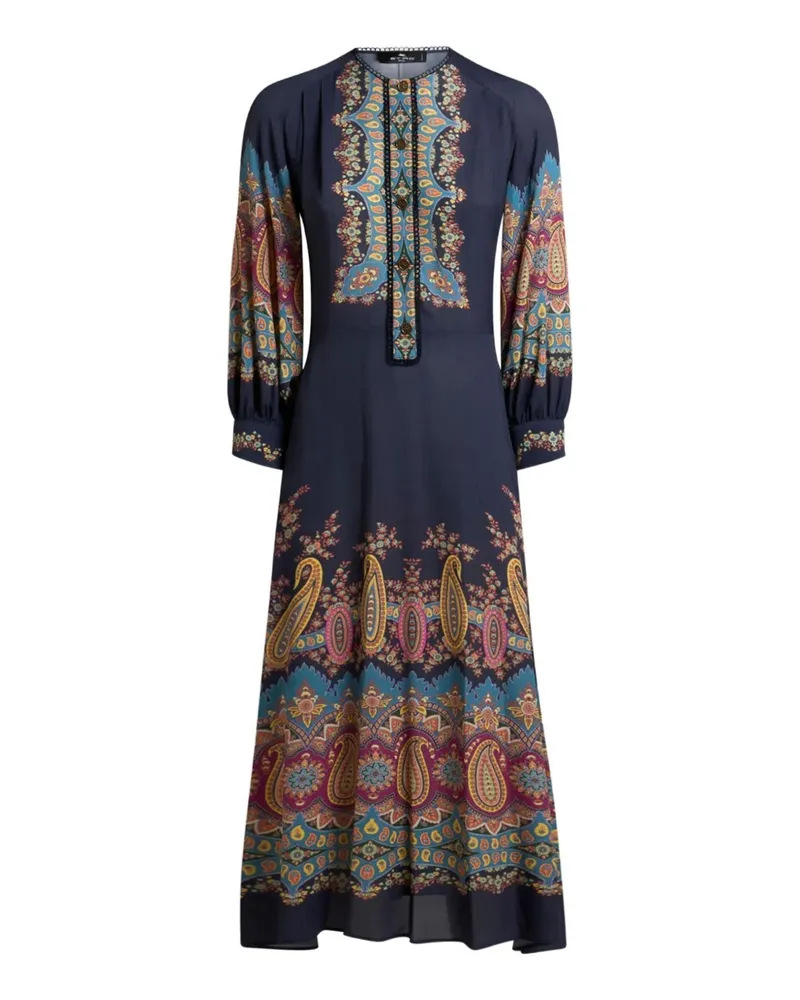 Etro Kleider Blau Blue