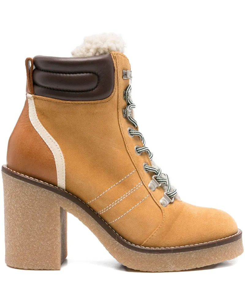 Woolrich Landhill Lederstiefel Beige
