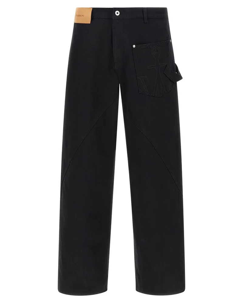 J.W.Anderson Twisted Workwear' Jeans Black