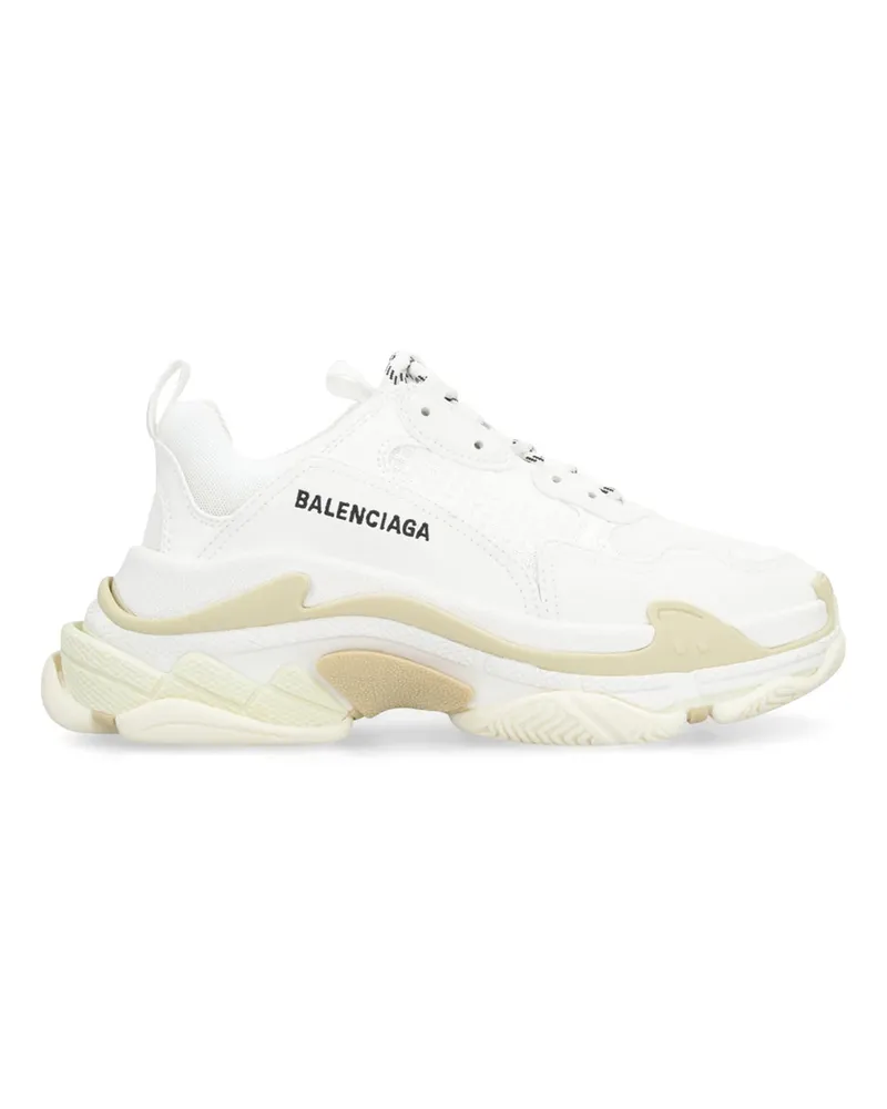 Balenciaga Triple S Niedrige Top -Turnschuhe White