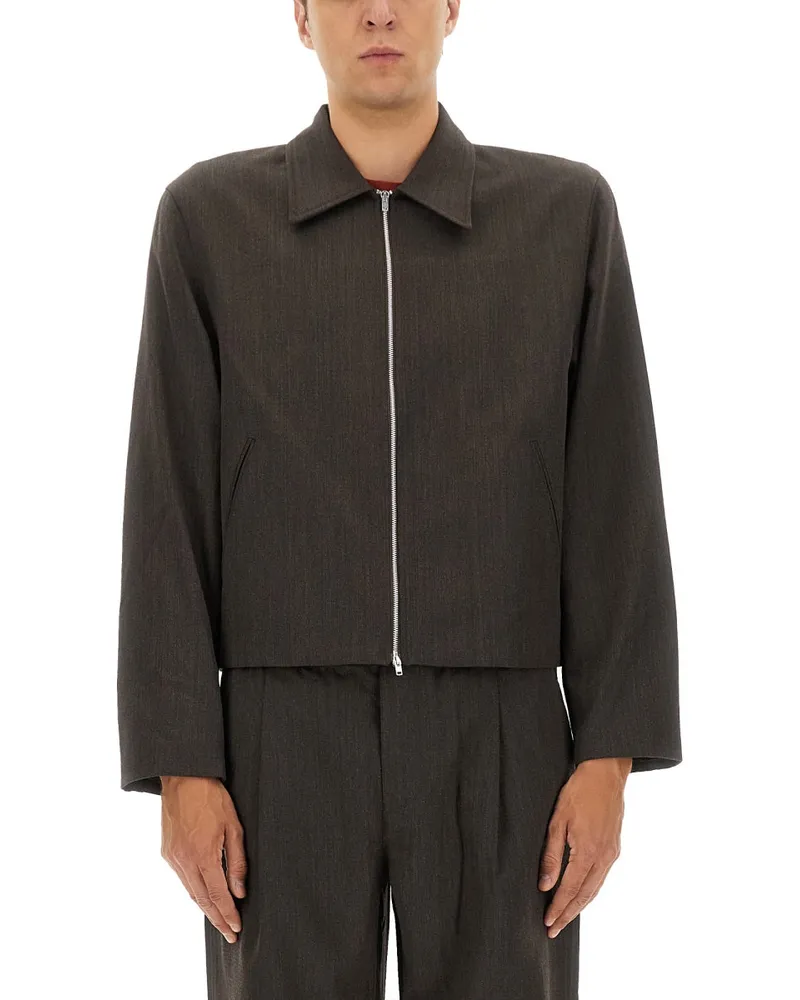 Our Legacy Unsere Legacy Mini Wolljacke Brown