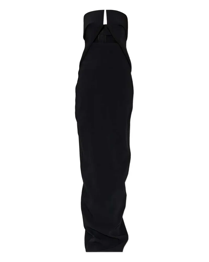 Rick Owens Trägerloses Maxikleid mit Ausschnitten von 9