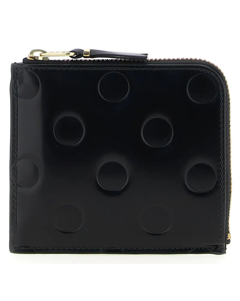 Comme des Garçons Comme des Garçons Brieftasche 'Polka Dots geprägt' Brieftasche Black
