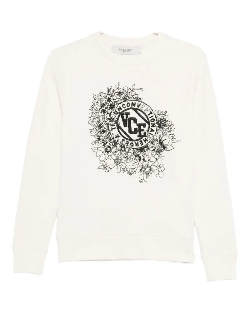 Golden Goose Golden Gänsepullover weiß White